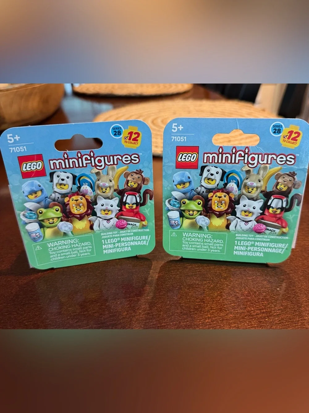 LEGO Set of two Minifigures Animals Series 28 71051 ~ LION and BUNNY RABBIT