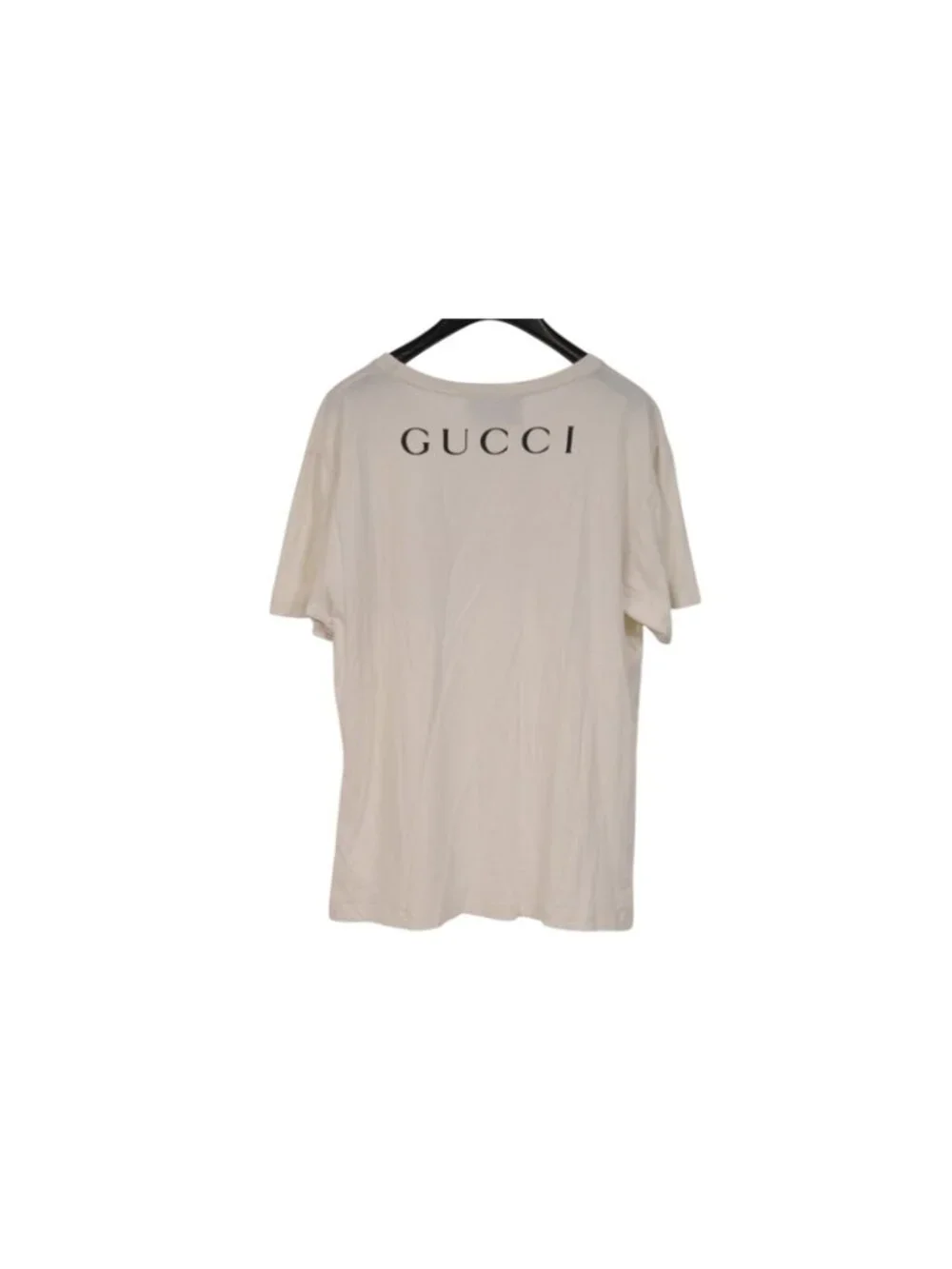 Gucci Mens Russ Meyer Faster Pussycat T Shirt Size Medium Beige Red Short Sleeve