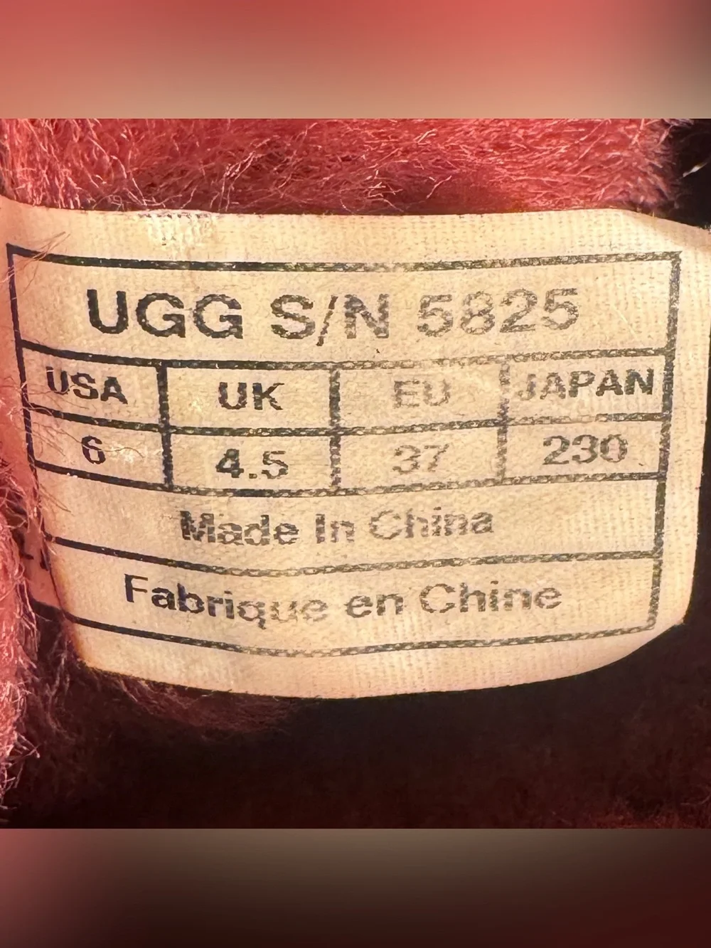 UGG Classic Short II Red Suede Boots Women's Size 6