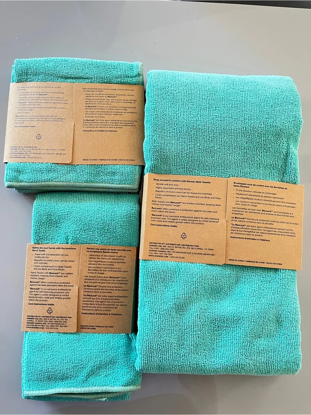 Norwex microfiber towels