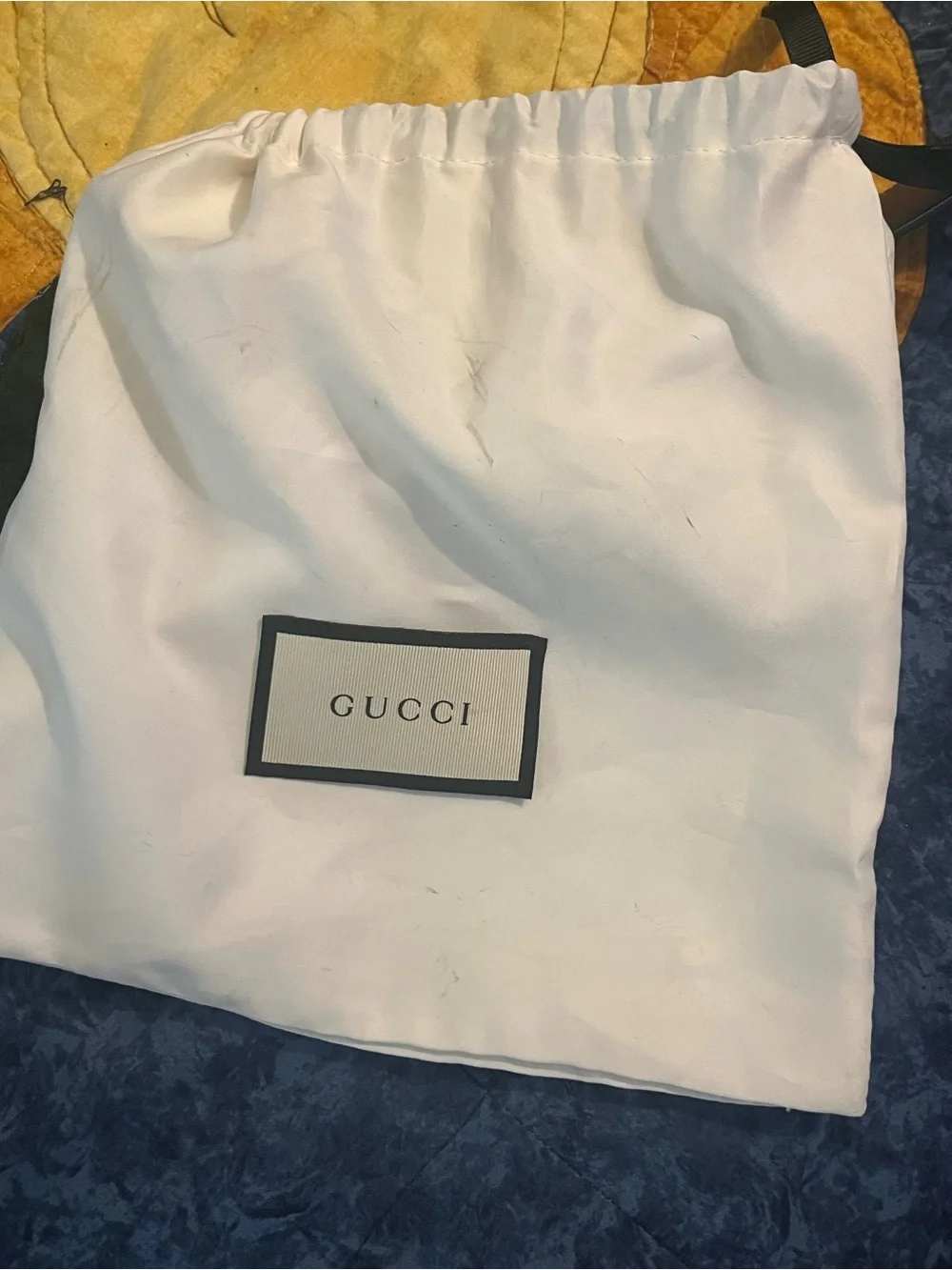 Gucci Black Embossed GG Leather Belt with Gold Buckle