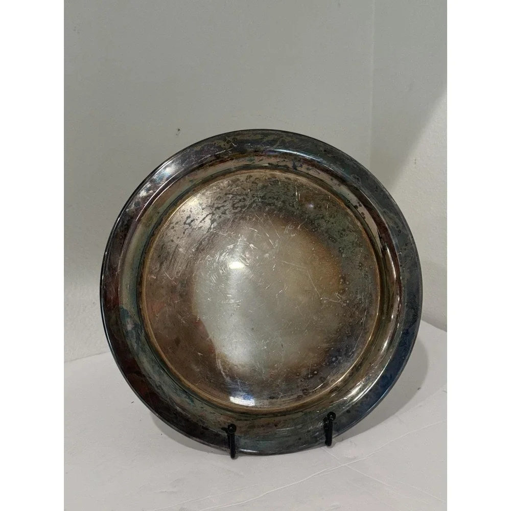 Wallace Silversmiths Vintage Silver plate Symbol Of America Dish made In USA