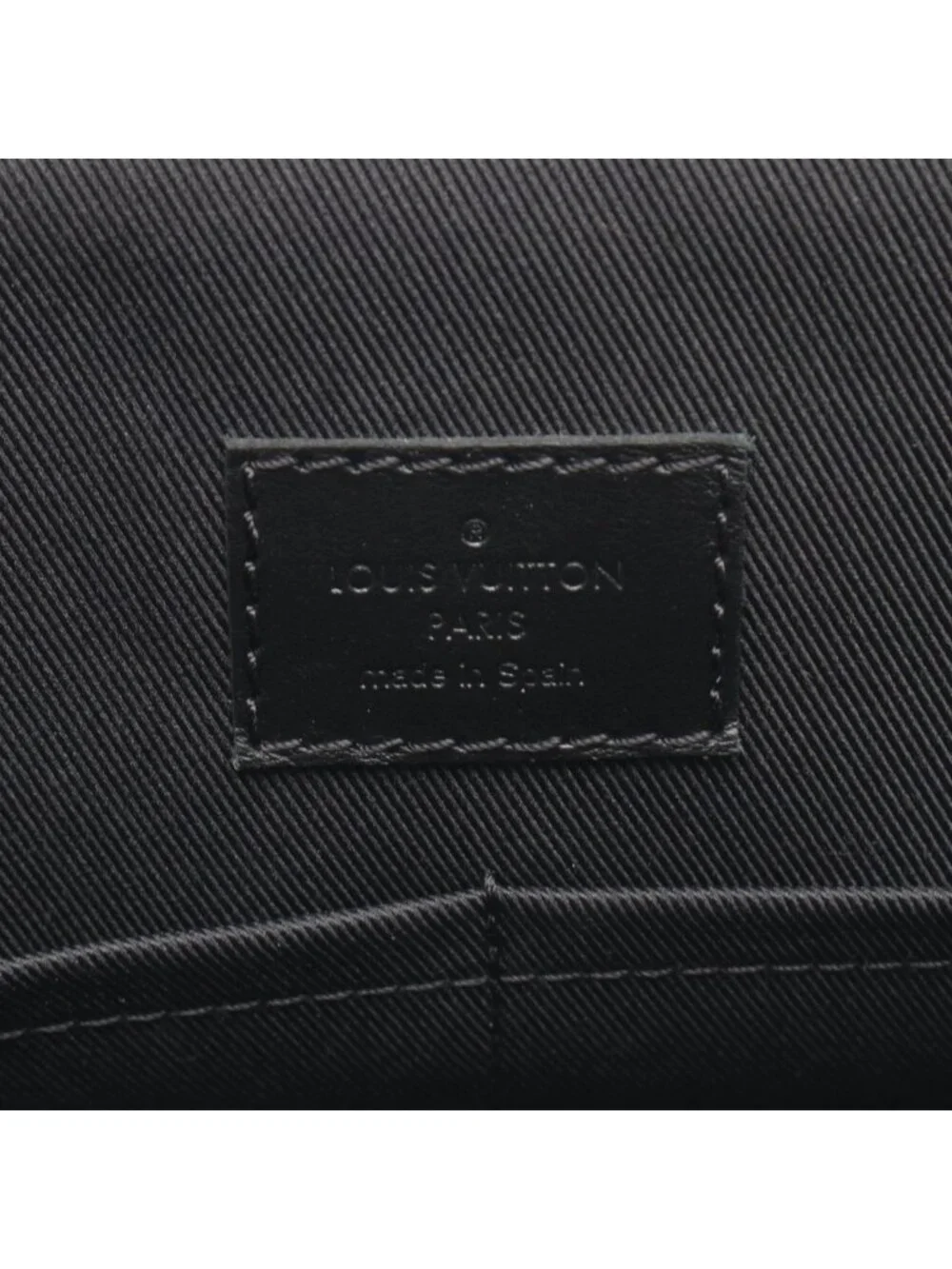 Louis Vuitton Shoulder Bag Saumur Messenger Noir Black Canvas