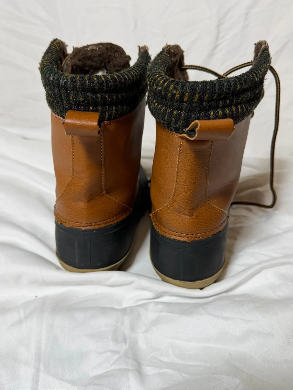 Magellan Outdoors Brown Fleece-Lined Boot Rain Boot