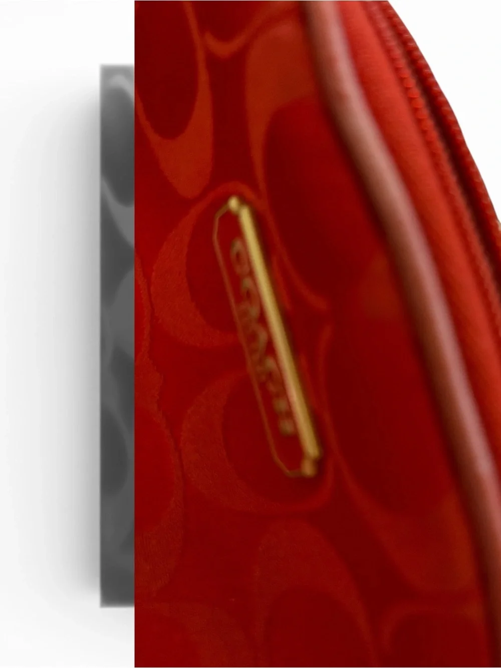 COACH Red Signature Cosmetic Pouch not VIP