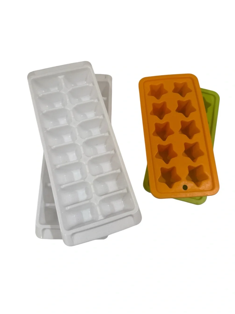 Assorted Ice Cube Trays Set ~ Cubes & Stars