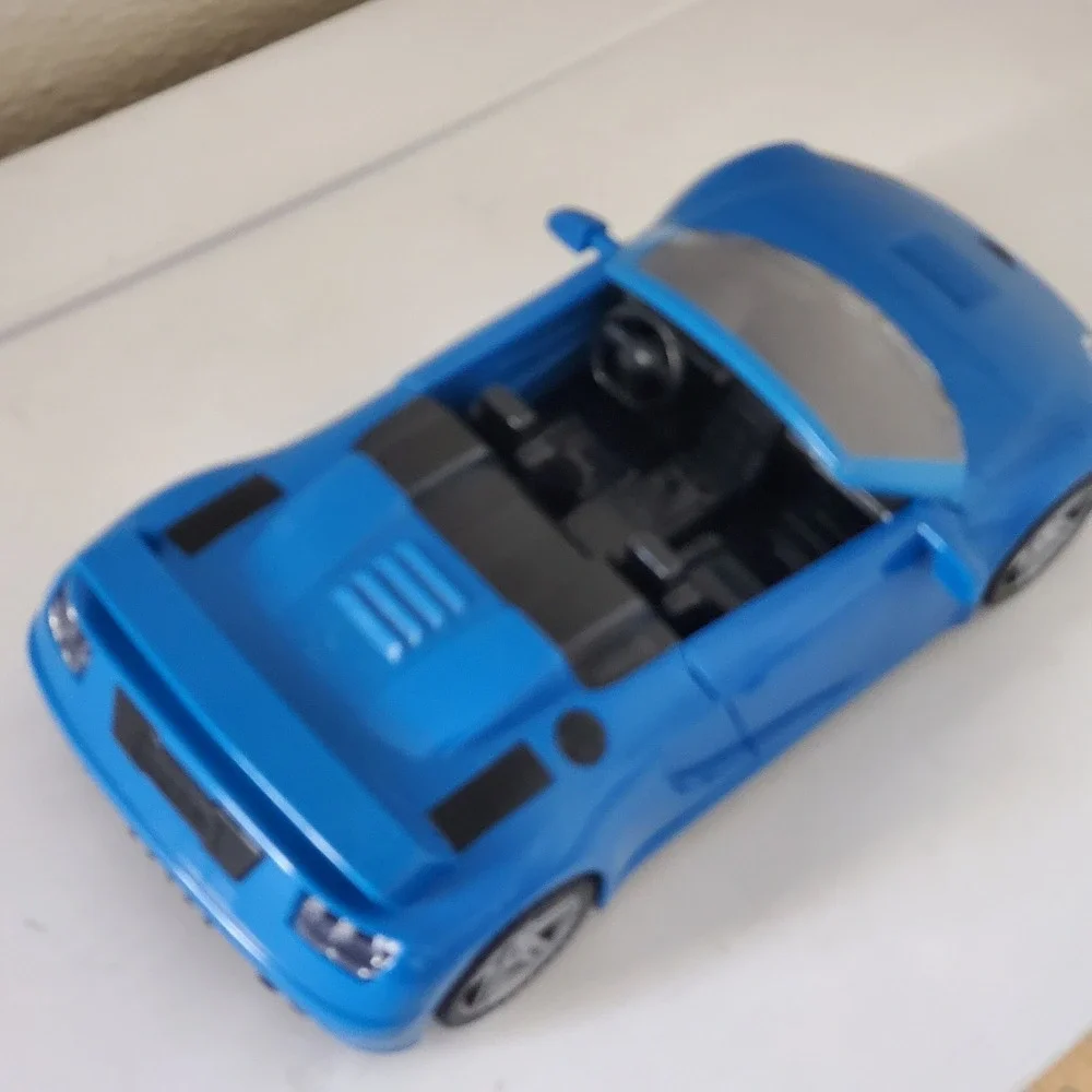 Driven by Battat Blue Convertible Sports Car Toy Vehicle DRI-V3N License Plate