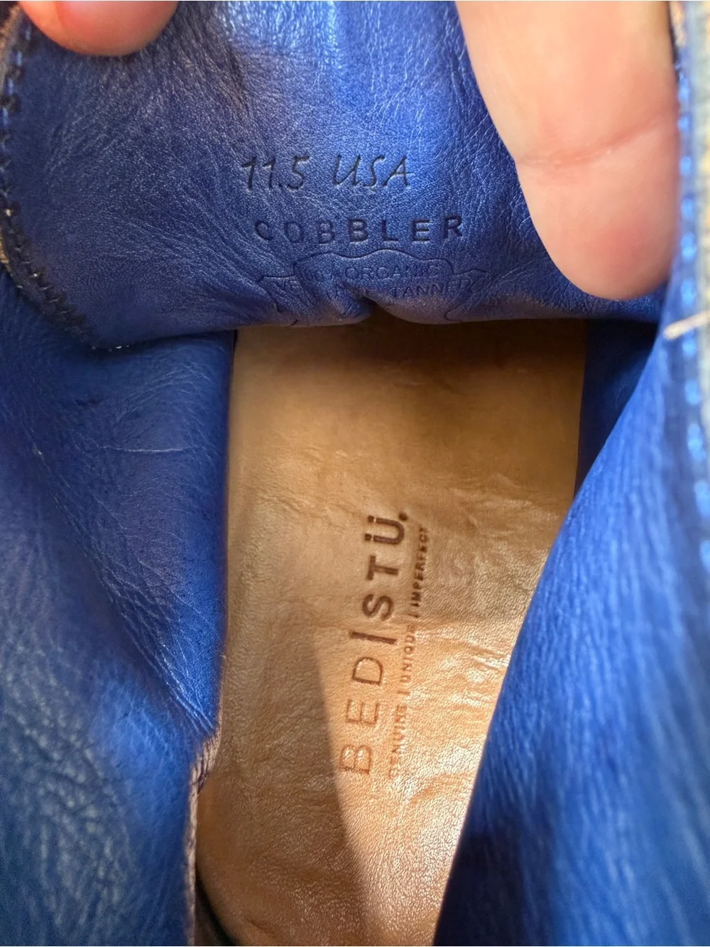 Bed Stu leather upper
