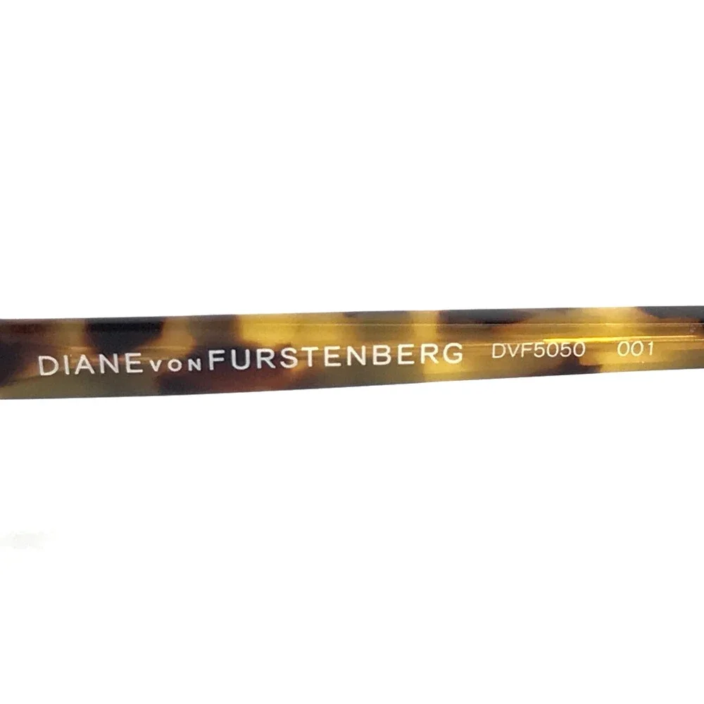 Diane Von Furstenberg Eyeglasses Frames DVF5050 001 Black Tortoise 53-15-135