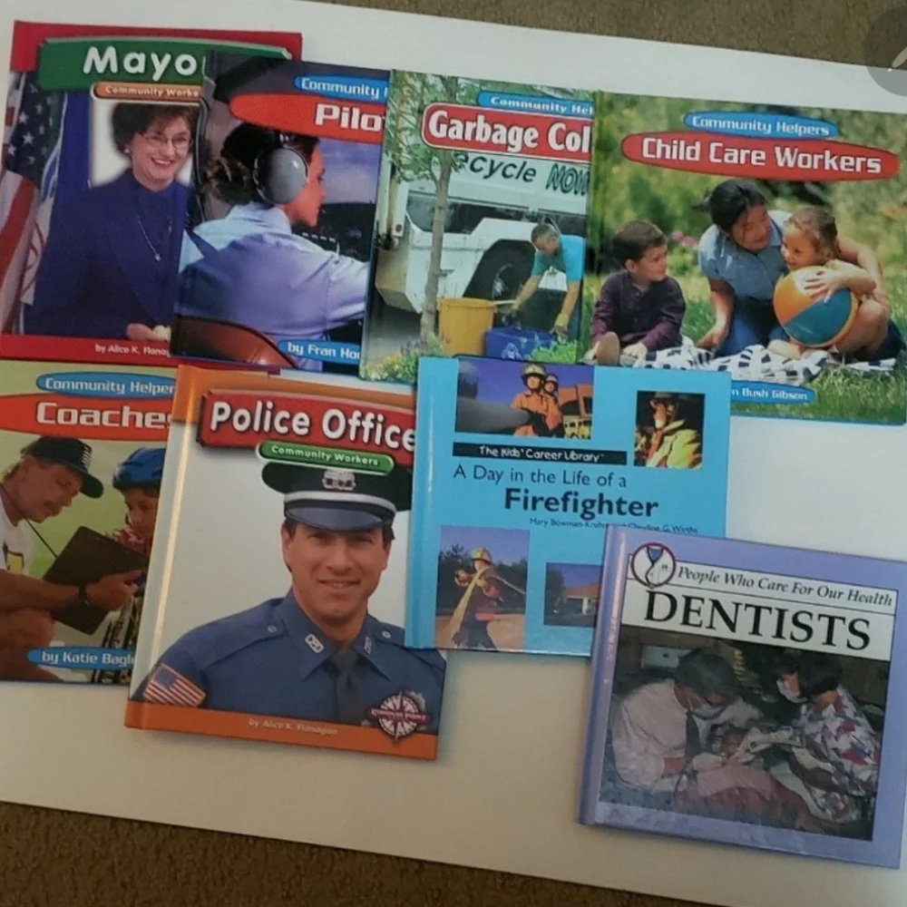 ​Lot of 8 Community Helpers Children’s Books - Educational Career Library