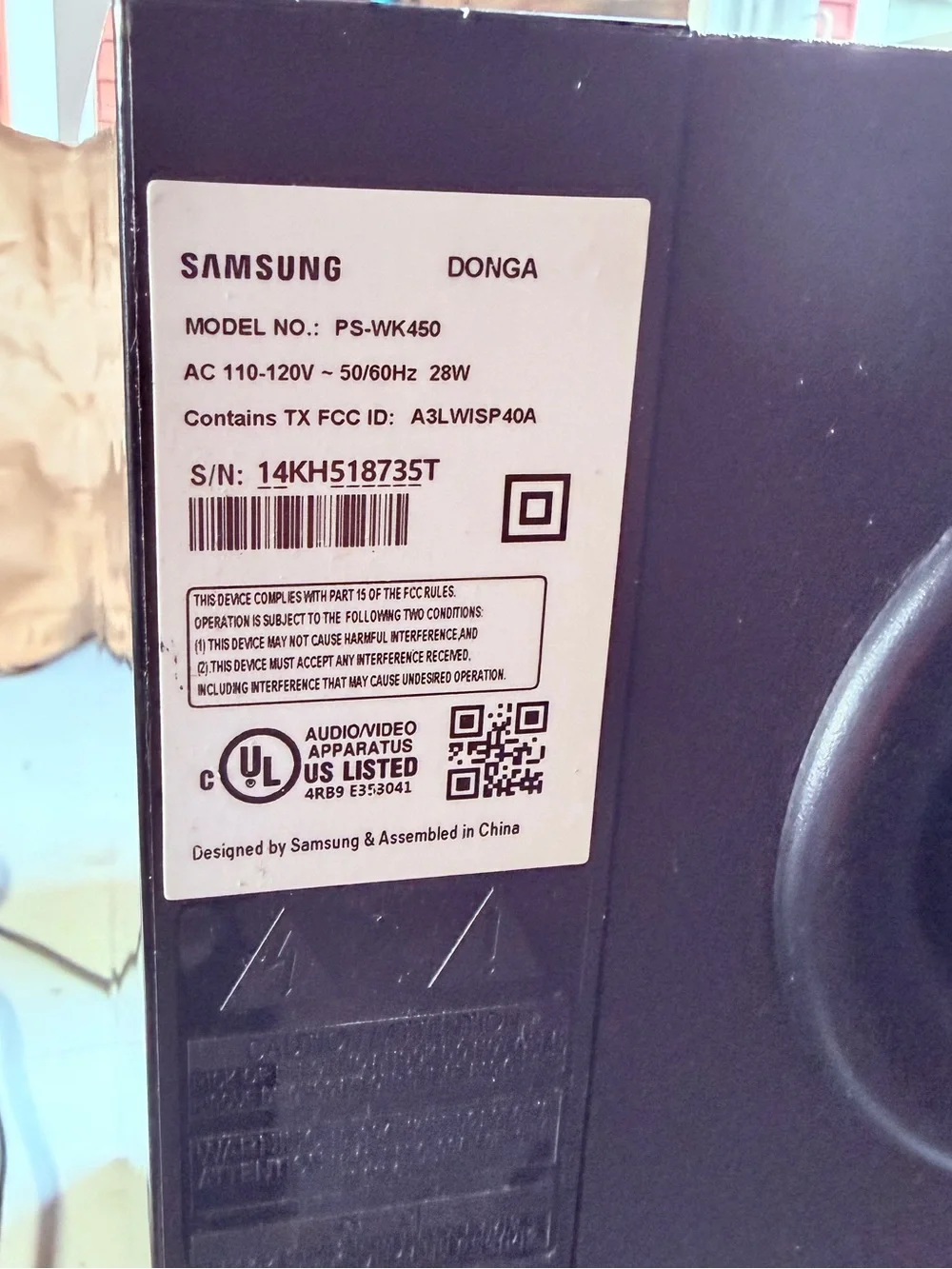 Samsung ps wk450