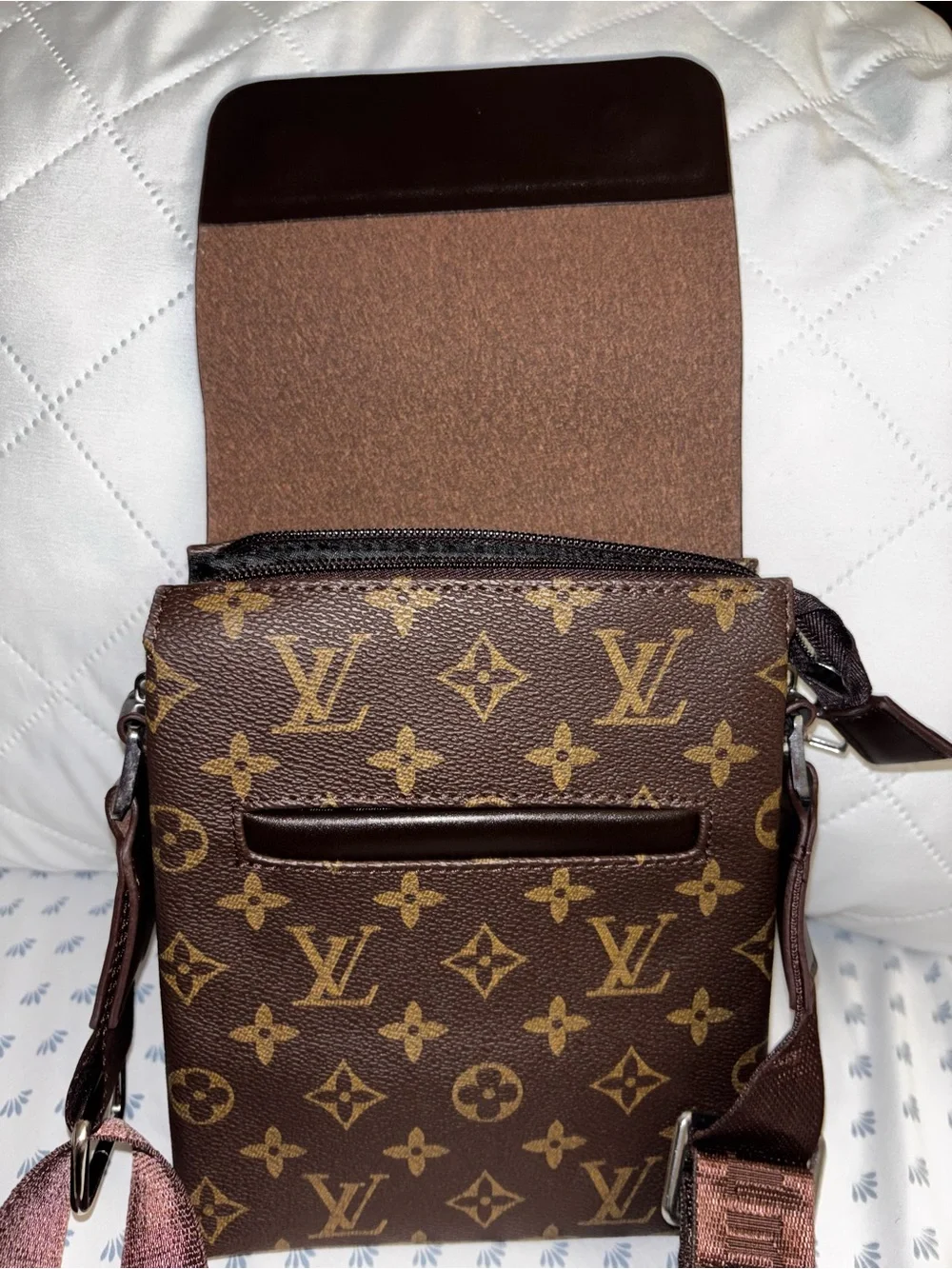 Dark Brown Monogram Messenger Bag please read 👇