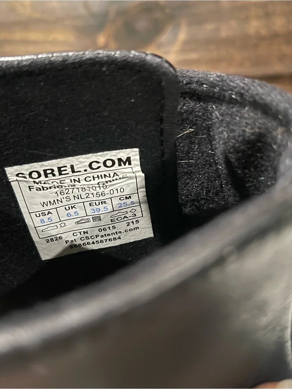 Sorel black slimboot