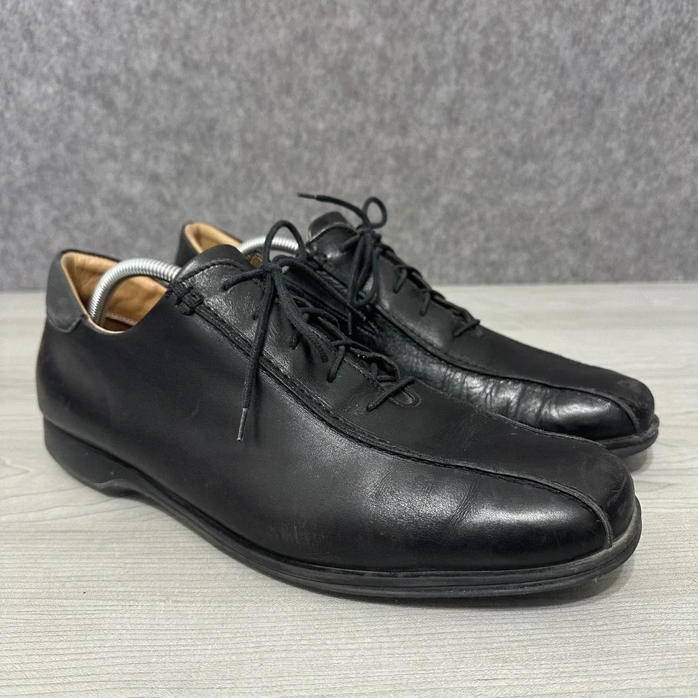 Coach Corwin Mens Sz 11.5‎ Black Leather Lace Up Dress Shoes Oxfords B4210 Italy