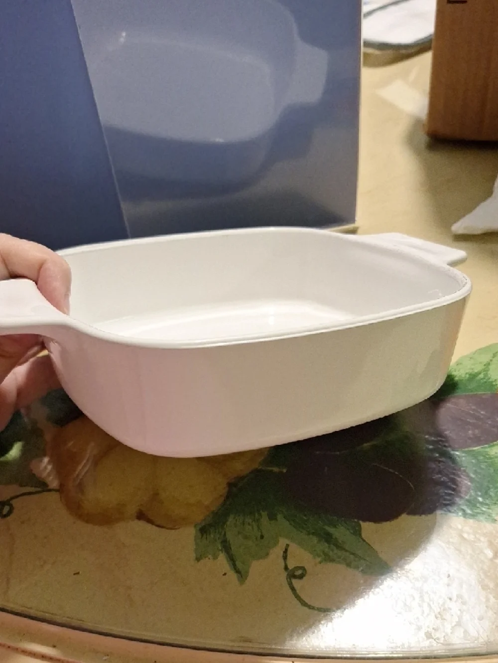 Corningware white square