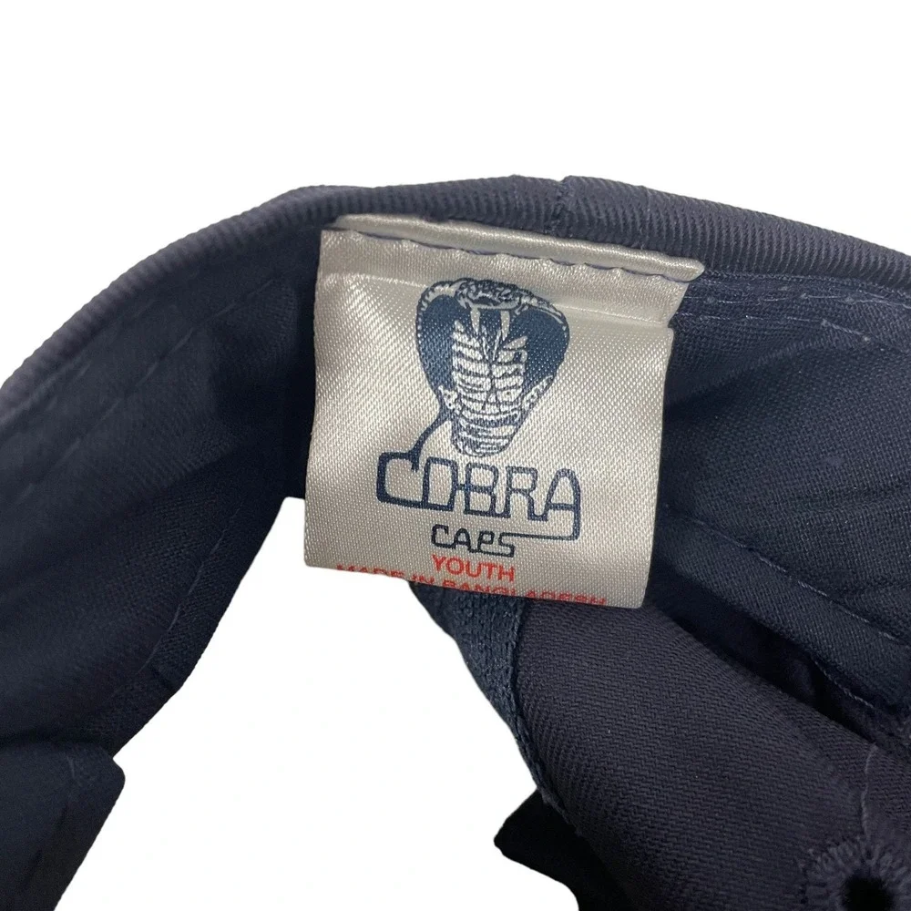 Vintage‎ Cobra Cap Hat Blank Plain Youth Blue Large