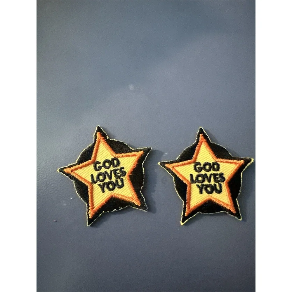 Awana‎ T & T Adventure Club Lot Of 2 God Loves You Patch