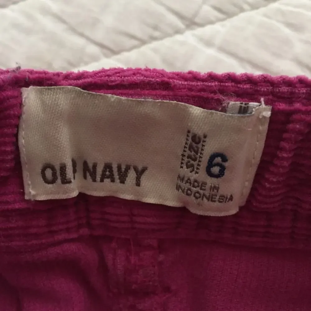 Girls Old Navy Corduroy Skirt Sz 6 adjustable waist Pink Skirt Fall Preppy
