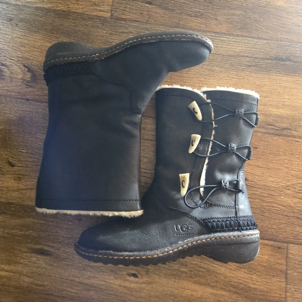 Ugg Leather Snow Boots