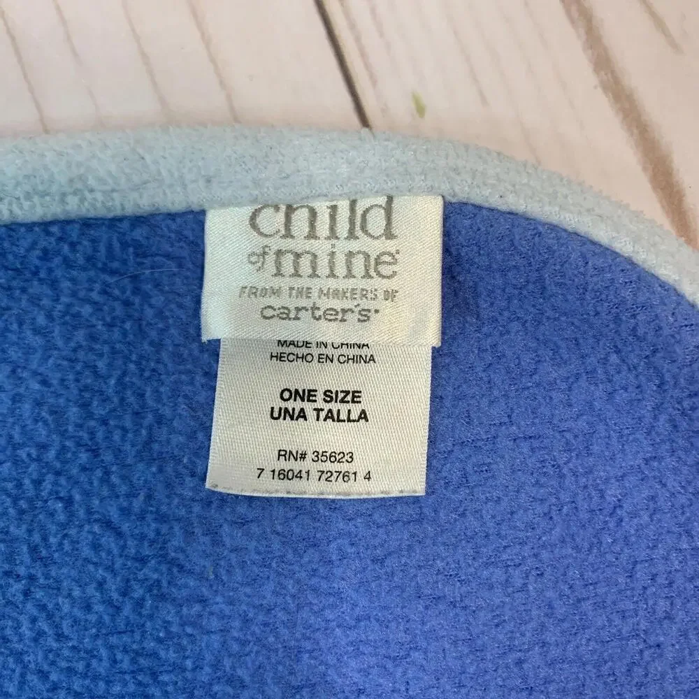 Child of‎ Mine by Carters Blue Fleece Baby Blanket Puppy Love Bear Star 1621