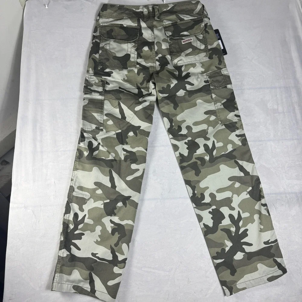 NWT True Religion Mens Cargo Pants SN Dusty Green Camo Military Outdoor 27‎