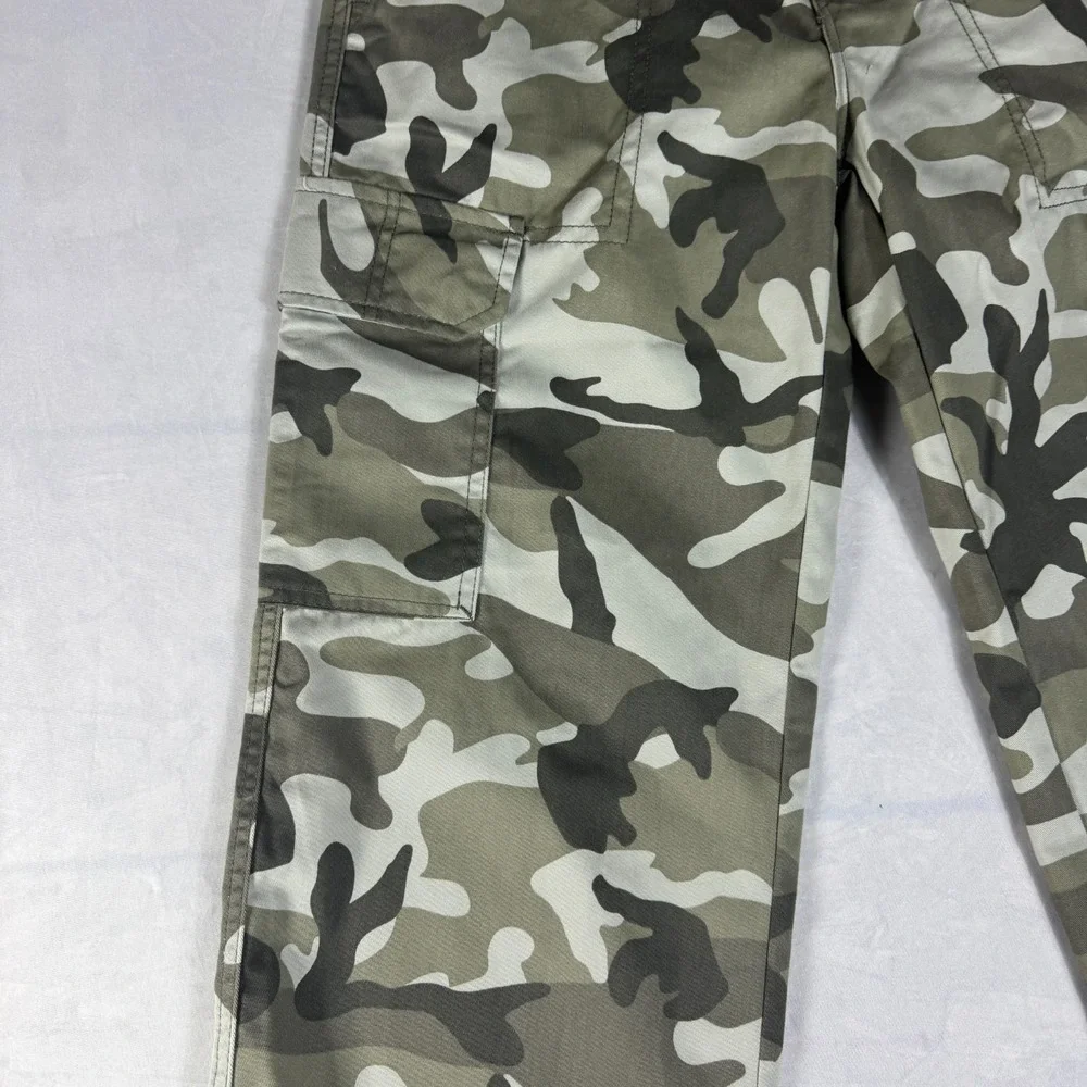 NWT True Religion Mens Cargo Pants SN Dusty Green Camo Military Outdoor 27‎