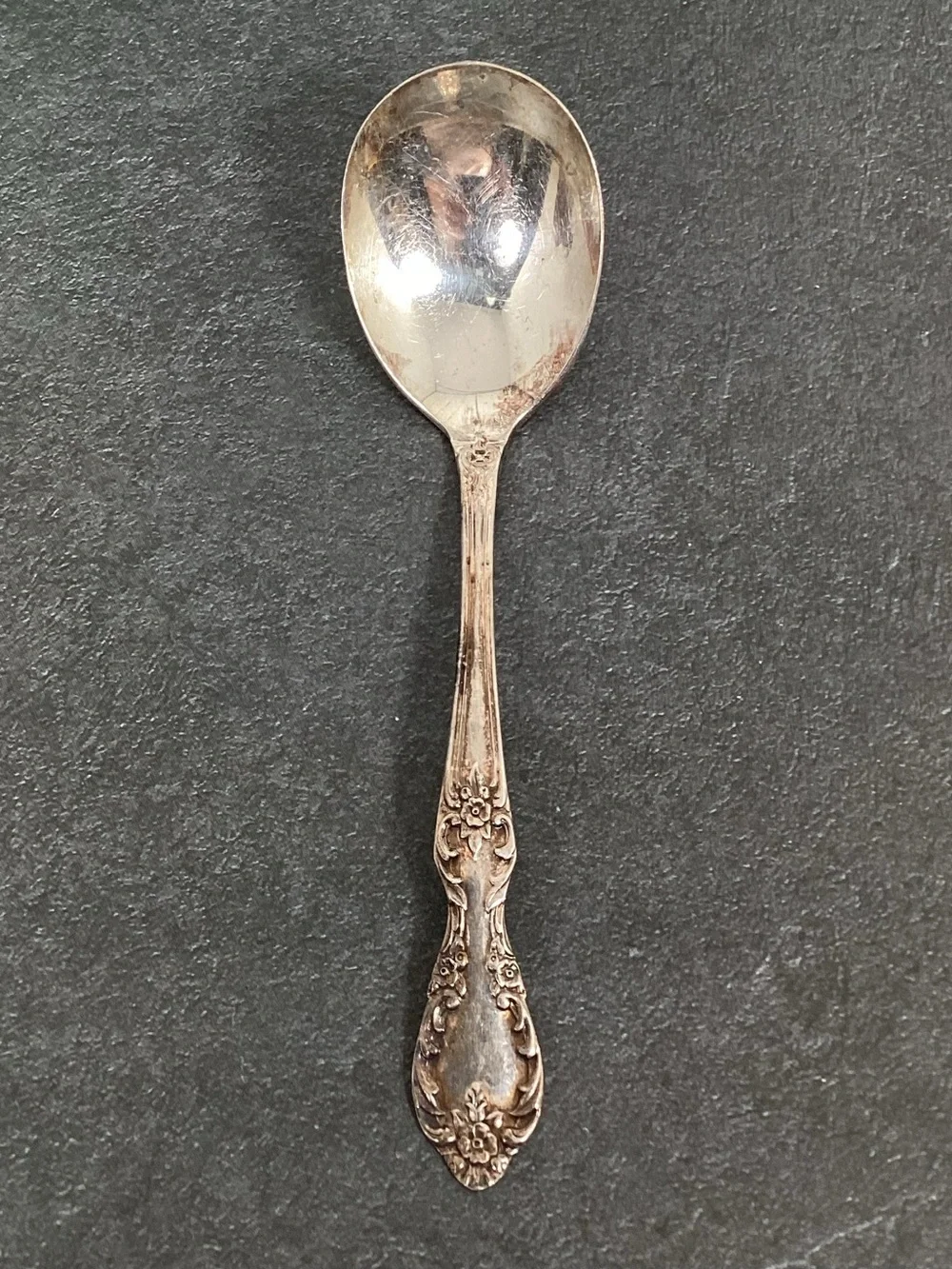 Vintage Silver Gravy Ladel, Sauce Ladle, Sugar Spoon Wm Rogers Grand Elegance
