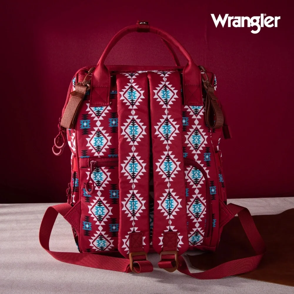 Wrangler aztec zippered nylon