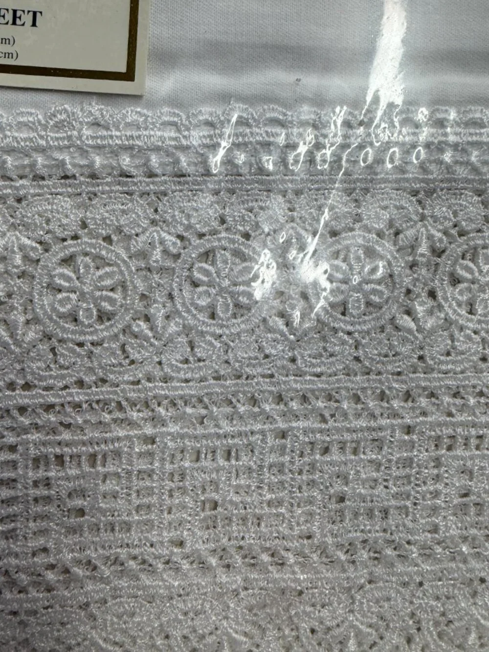 New‎ Cannon Royal Family Colurt of Versailles Venise Lace Full Flat Sheet