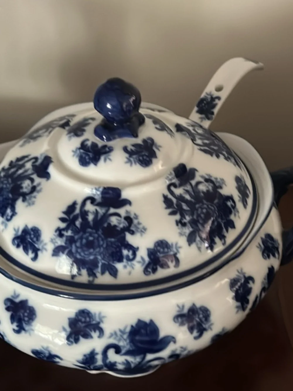 Gorgeous vintage Blue and white tureen