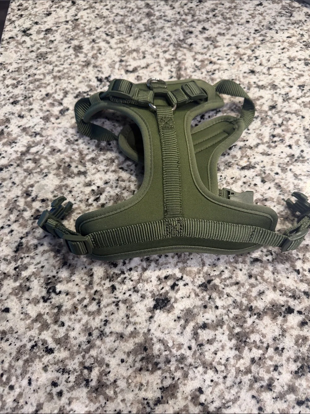 Olive Green Padded Dog Harness