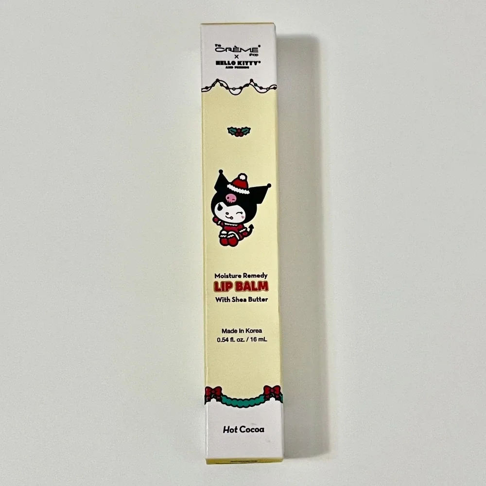 The Crème Shop Hello Kitty Moisture Remedy Lip Balm Hot Cocoa Shea Butter