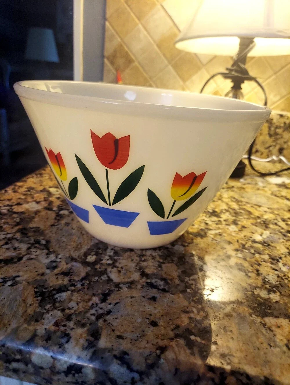 Fire King Tulip 1940s 1950s