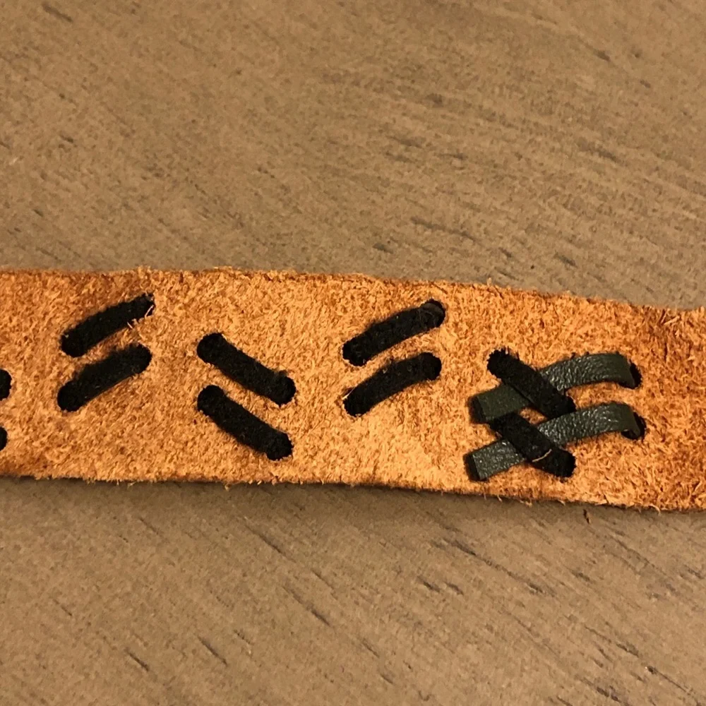 Men’s Jewelry - Brown Leather Bracelet with Black Accents