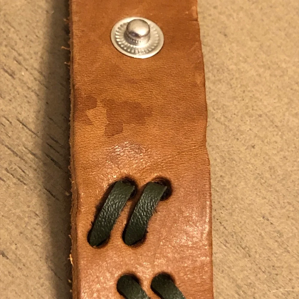 Men’s Jewelry - Brown Leather Bracelet with Black Accents