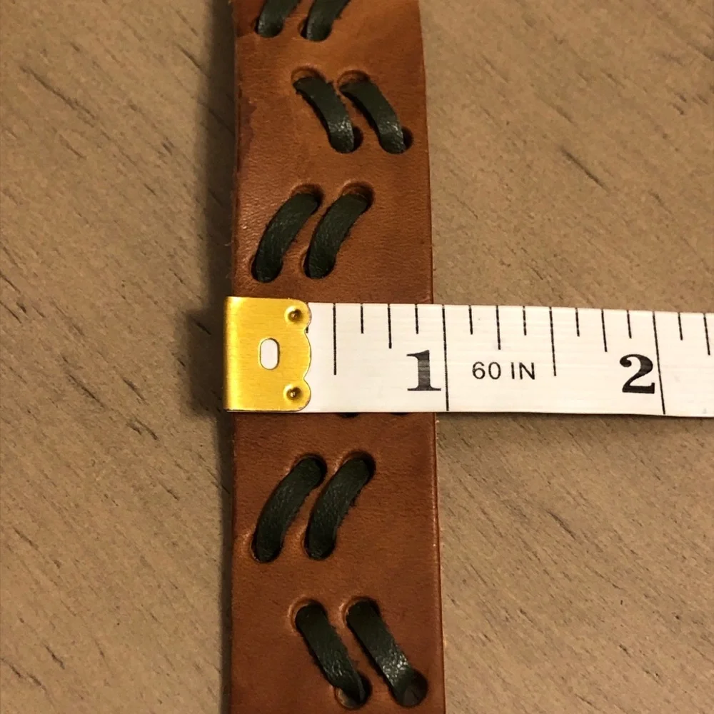 Men’s Jewelry - Brown Leather Bracelet with Black Accents