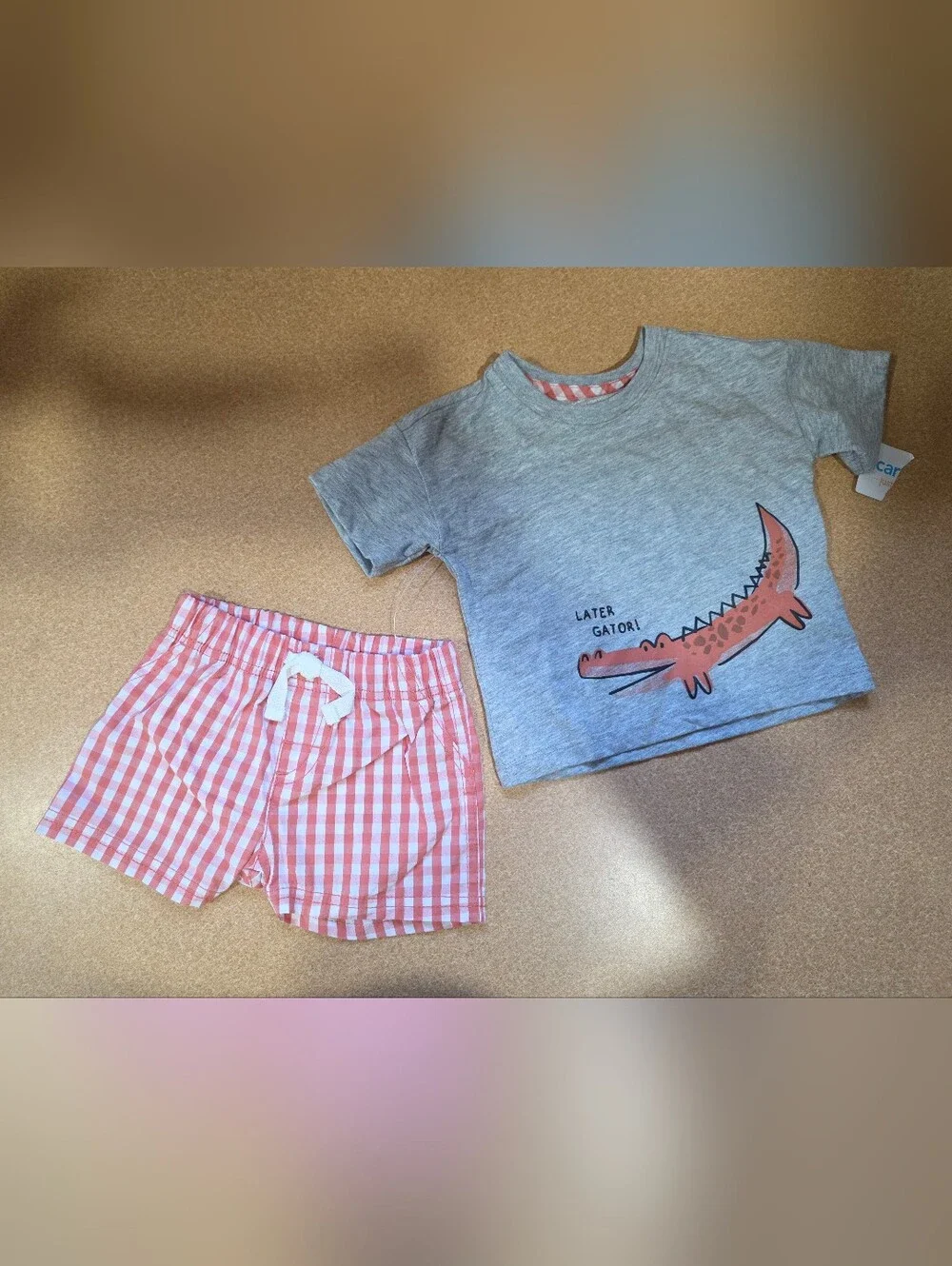 Carter's Infant Boys Size 6M 2 piece outfit  Later Gator BRAND NEW
