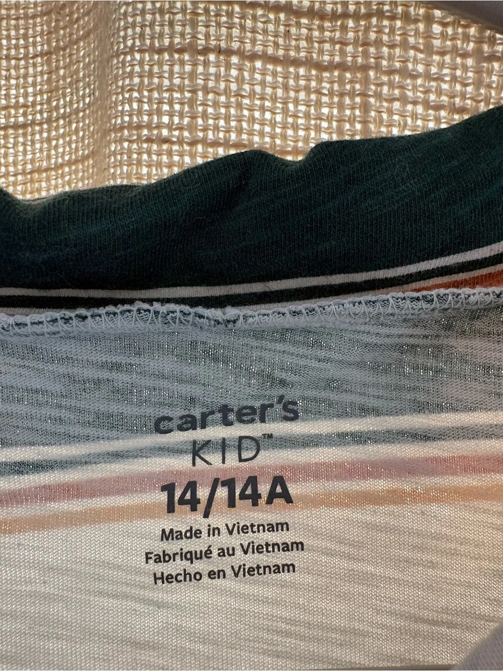 Carters thin stripes