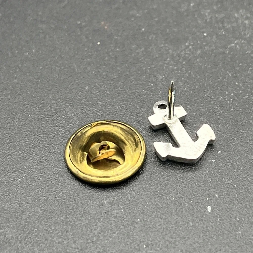 Anchor Nautical Boat Ship Ocean‎ Water Silver Tone Lapel Hat Pin
