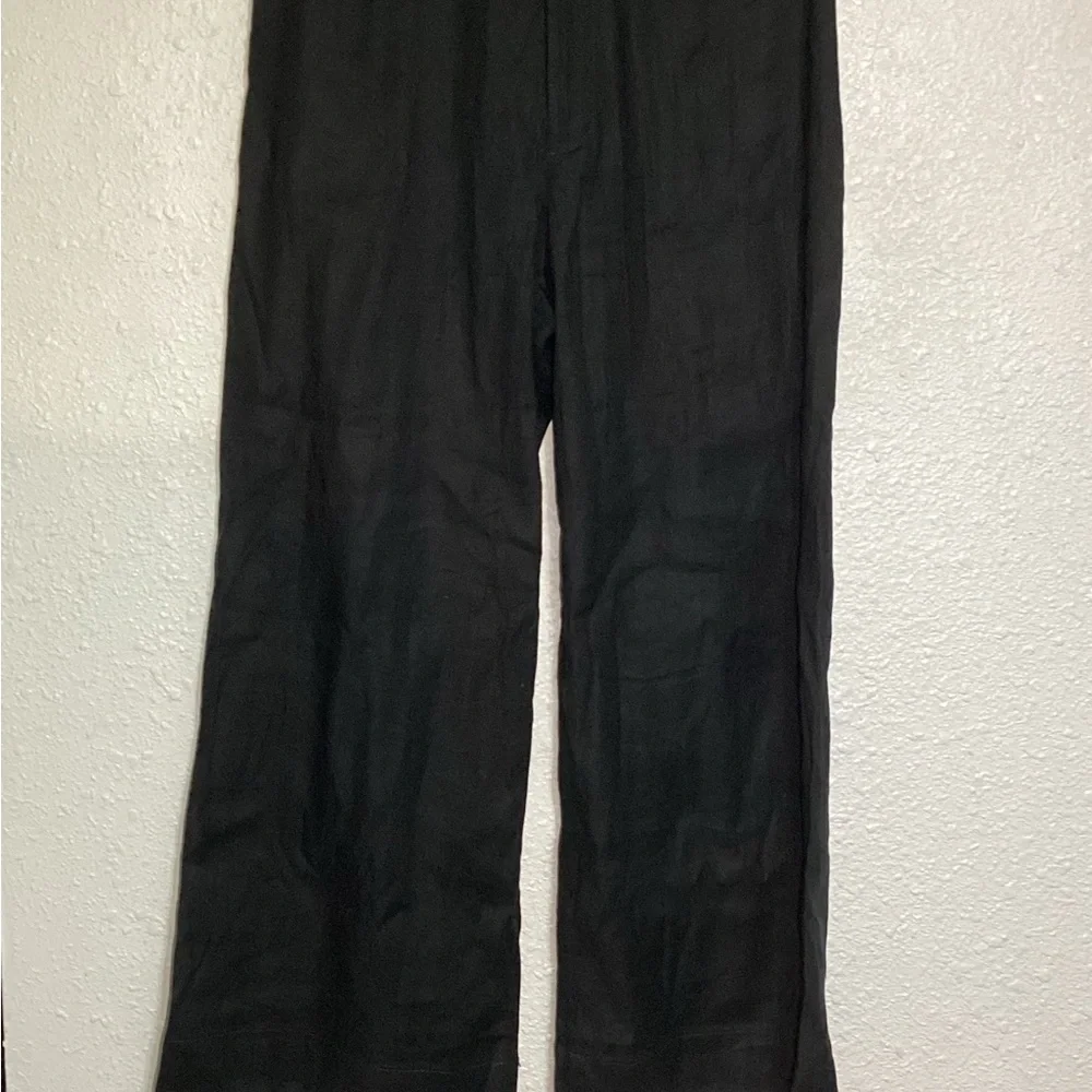 Maeve Anthropologie Black wide leg pants size 29