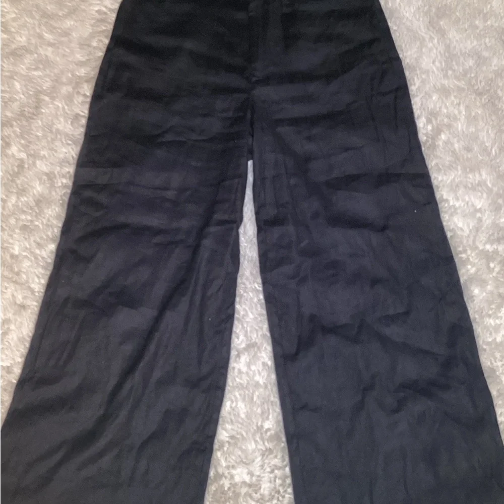 Maeve Anthropologie Black wide leg pants size 29