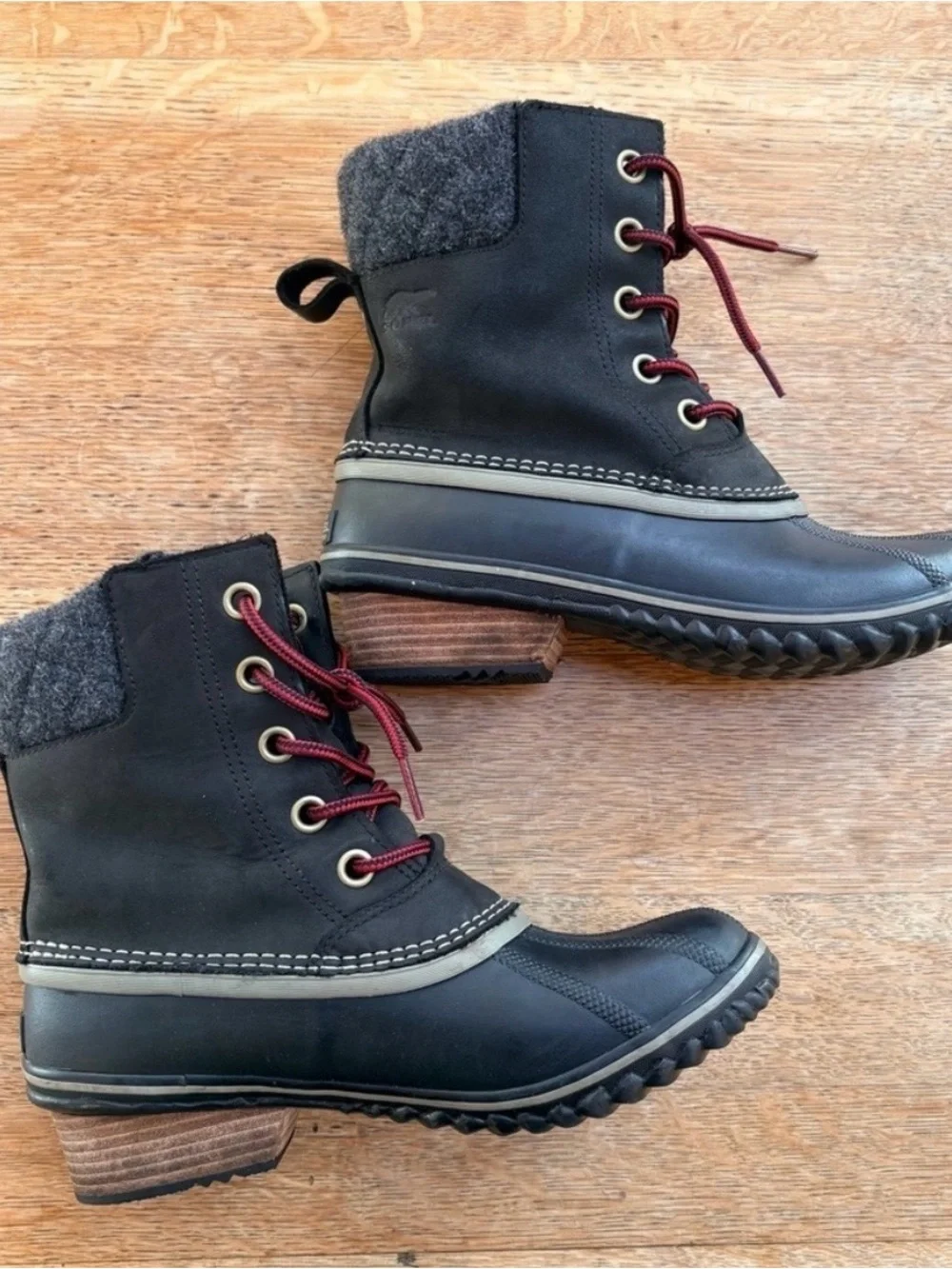 Sorel Women’s Slimpack II Lace Winter Waterproof Boot Size 7.5 Duck Style