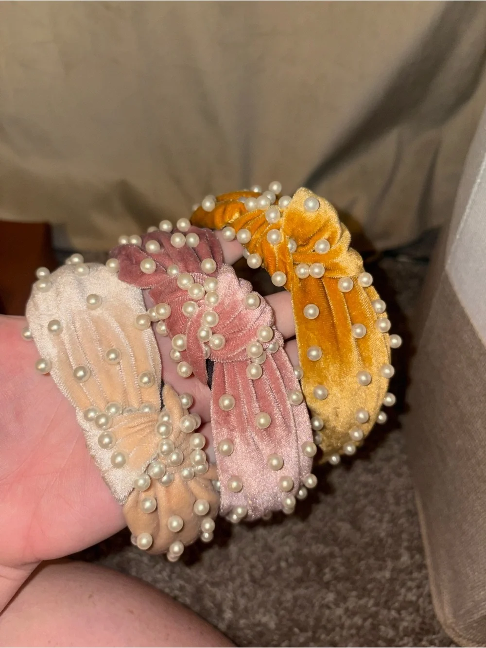 Pearl Headband Set of 3
