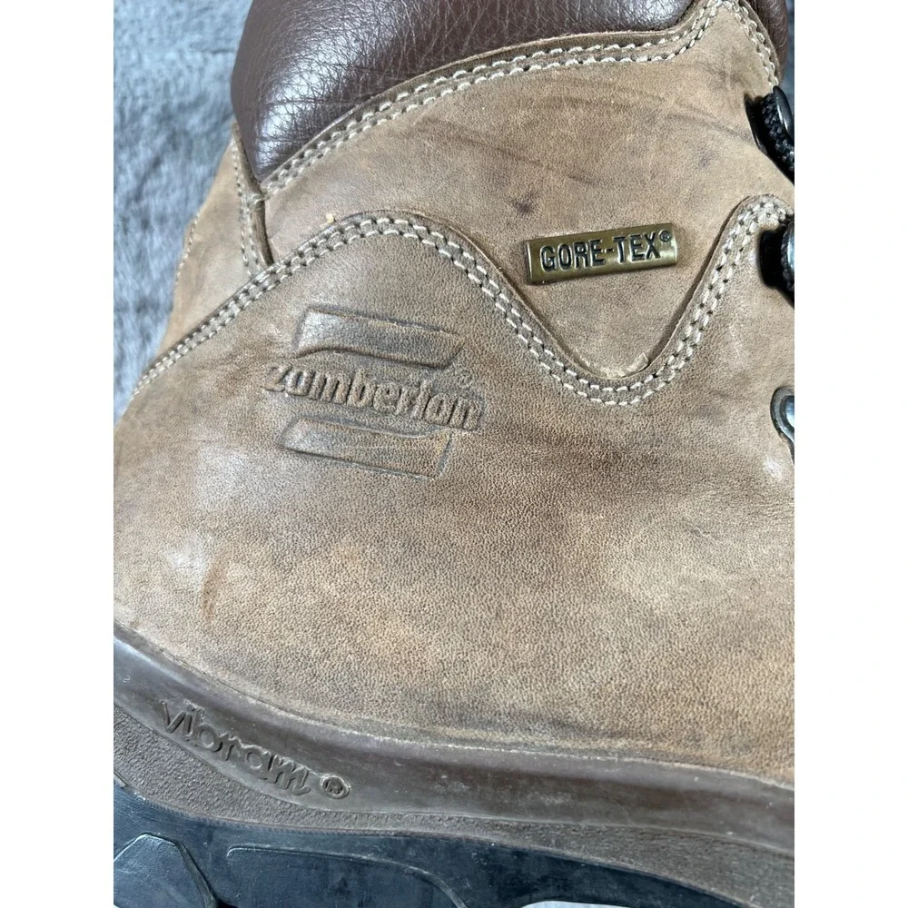 Zamberlan Civetta GTX Boots Mens 14 Goretex Brown Leather Mid Ankle Vibram Italy