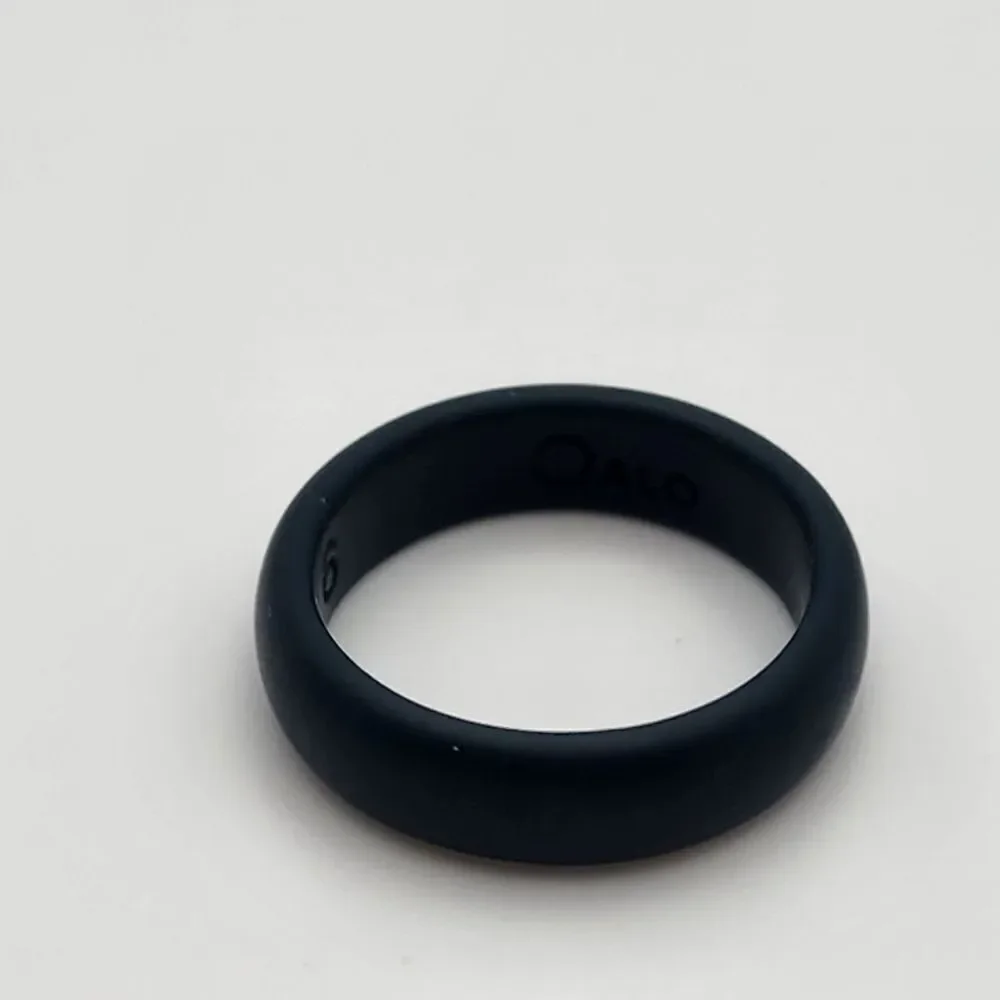 Qalo Navy Blue Silicone Ring (6)