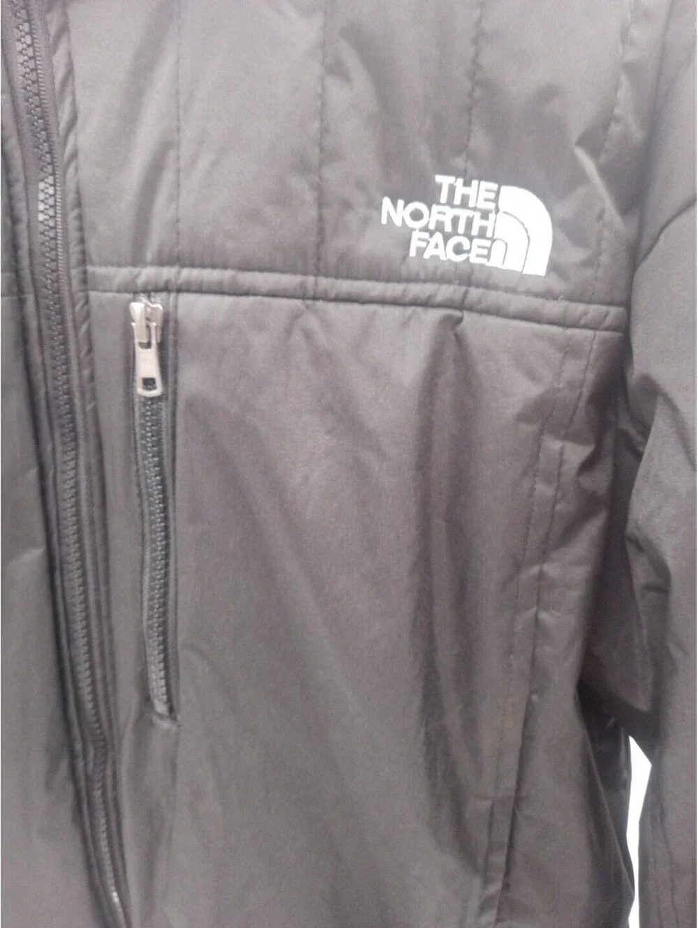 The North Face Bomber Jacket Mens XL Black Insulated Sherpa Full Zip Outdoor