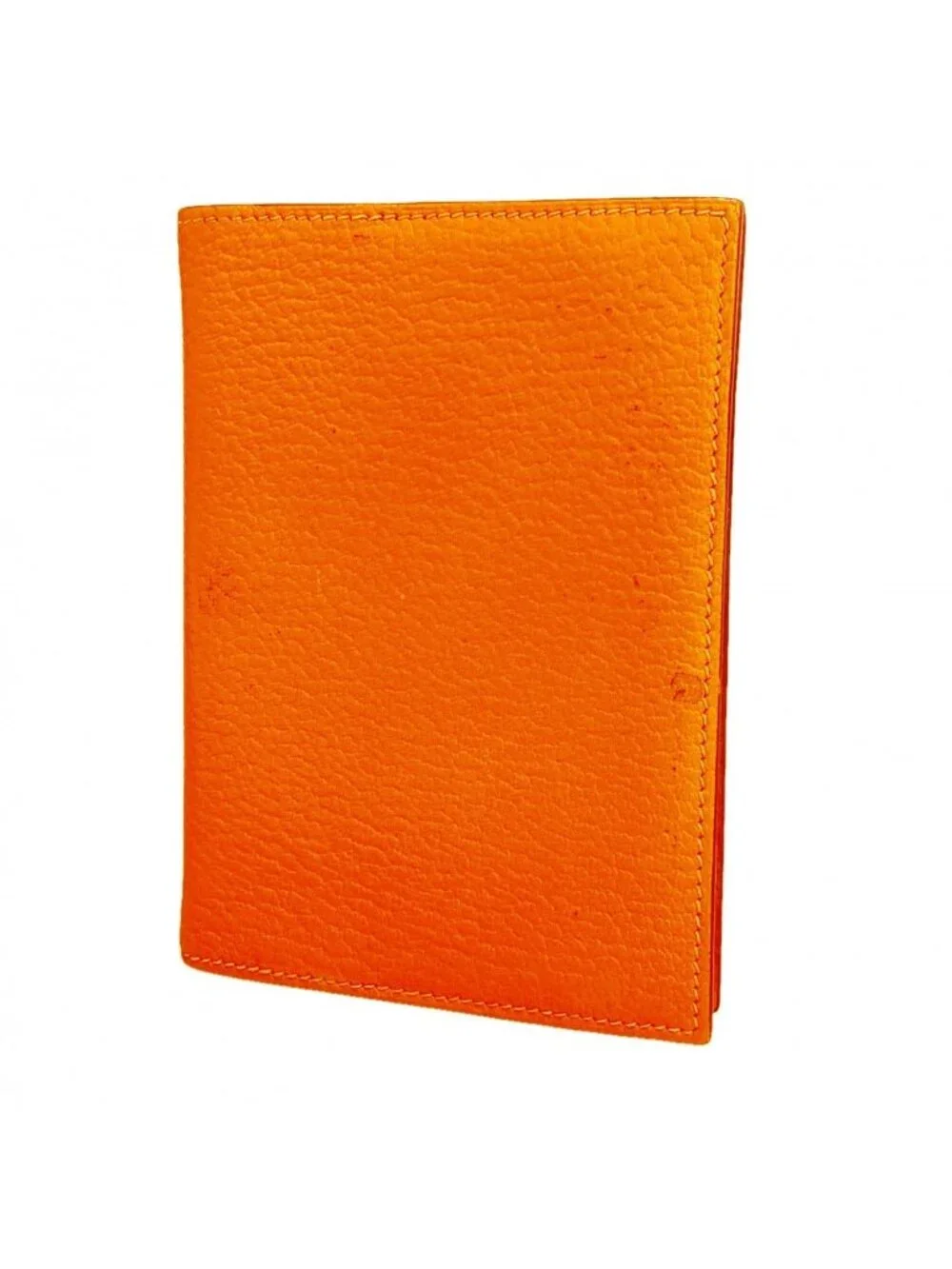Hermes Notebook Cover Agenda Chevre Misor Orange Silver