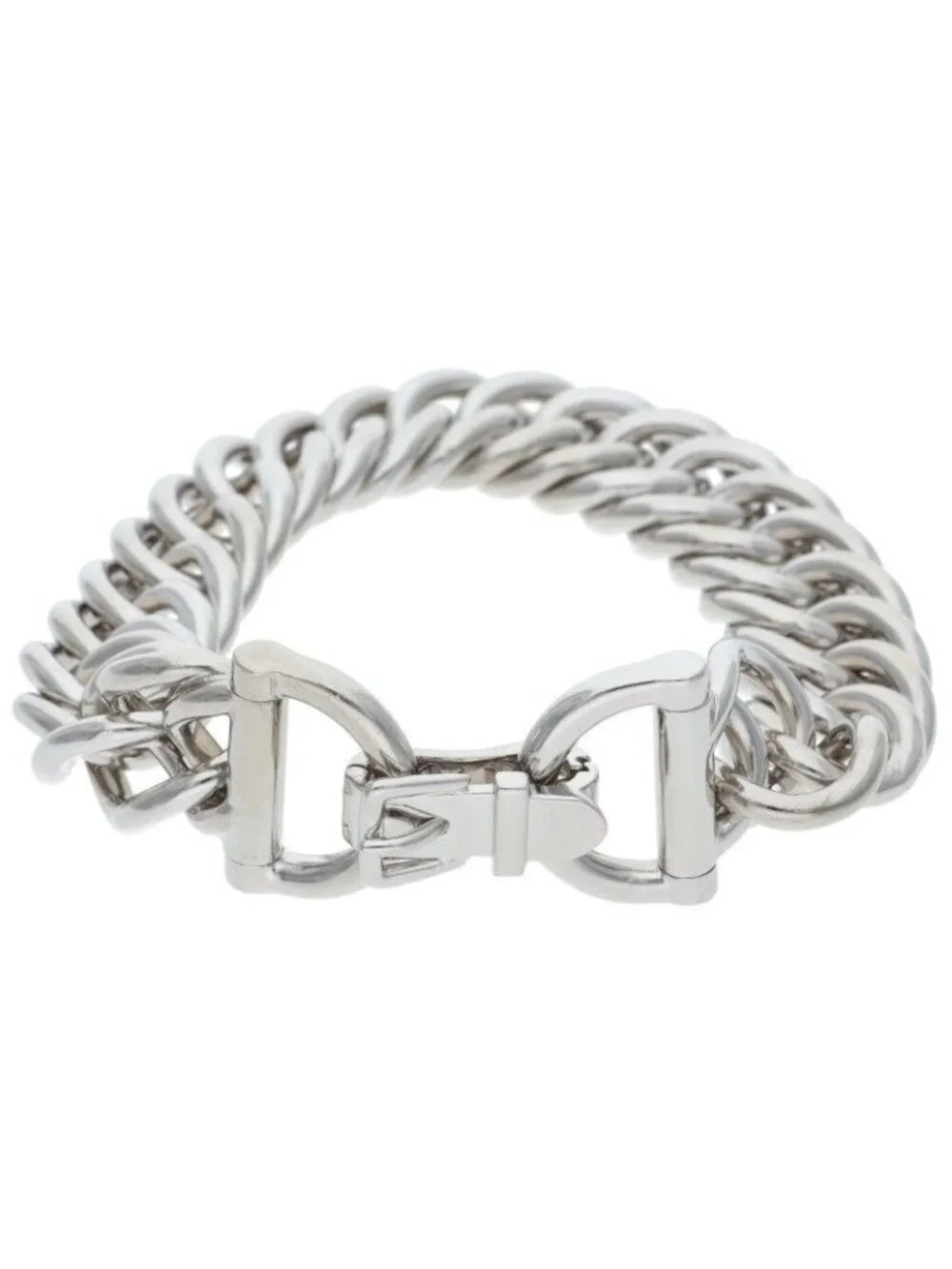 Hermes Petits Champs Petit Chien Silver Bracelet