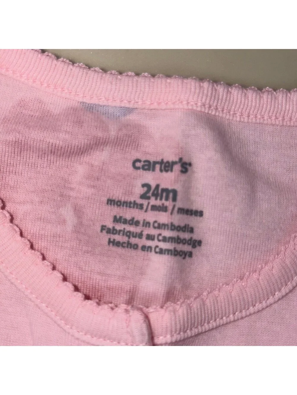 Carters msrp tags pink