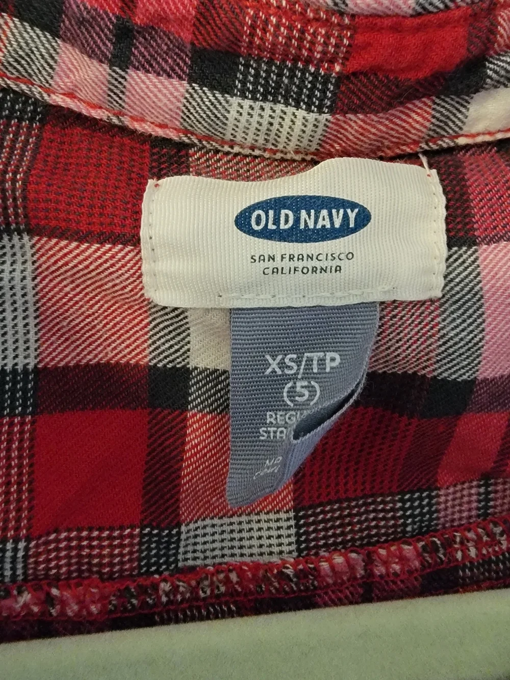 Old Navy soft plaid
